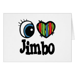 I Heart (Kärlek) Jimbo Hälsningskort