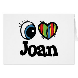 I Heart (Kärlek) Joan Hälsningskort