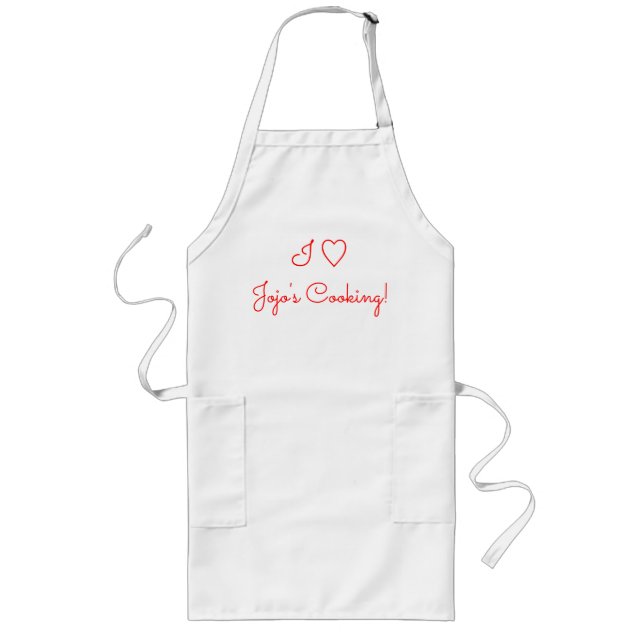 I Heart Kärlek Jojojo's (Namn) Cooking Förkläde (Framsidan)