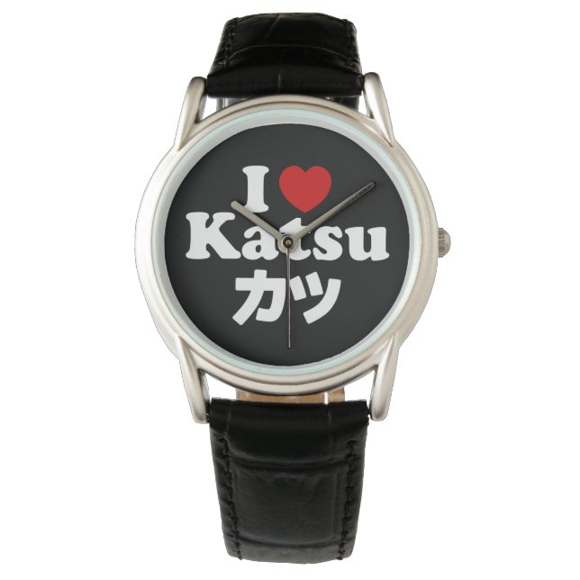 I Heart [Kärlek] Katsu カ ツ Armbandsur (Framsida)