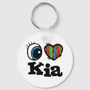 I Heart (Kärlek) Kia Nyckelring