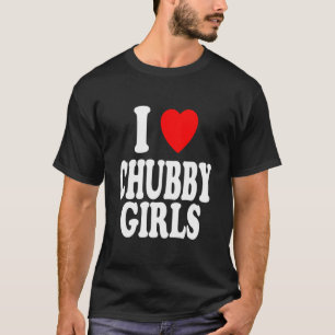 I Heart (Kärlek) Knubbig Girls Attracted Preferenc T Shirt