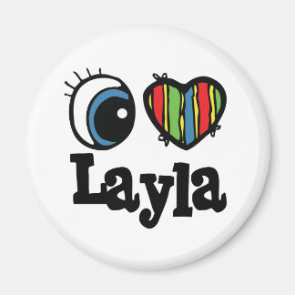 I Heart (Kärlek) Layla Magnet