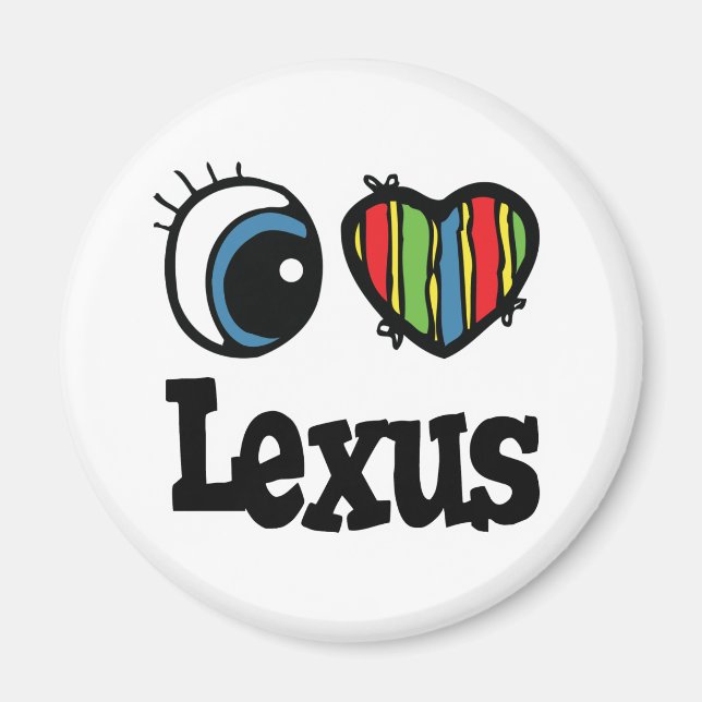 I Heart (Kärlek) Lexus Magnet (Framsidan)