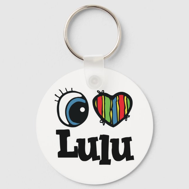 I Heart (Kärlek) Lulu Nyckelring (Framsida)