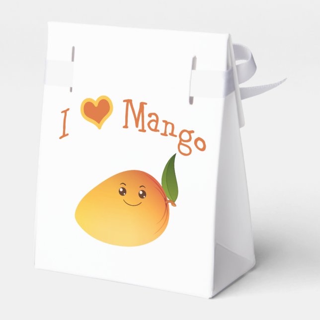 I Heart (kärlek) Mango Presentaskar (Baksidan Sidan)