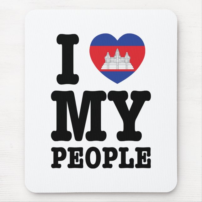I Heart (Kärlek) Mina Khmer People Musmatta (Framsidan)