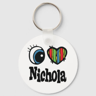 I Heart (Kärlek) Nichola Nyckelring