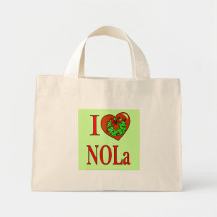 I Heart (Kärlek) NOLA Mini Tygkasse