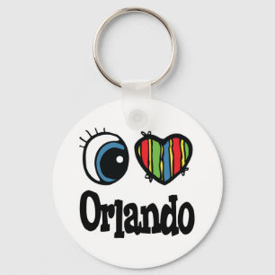 I Heart (Kärlek) Orlando Nyckelring