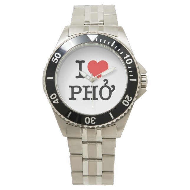 I Heart (Kärlek) Pho Armbandsur (Framsida)