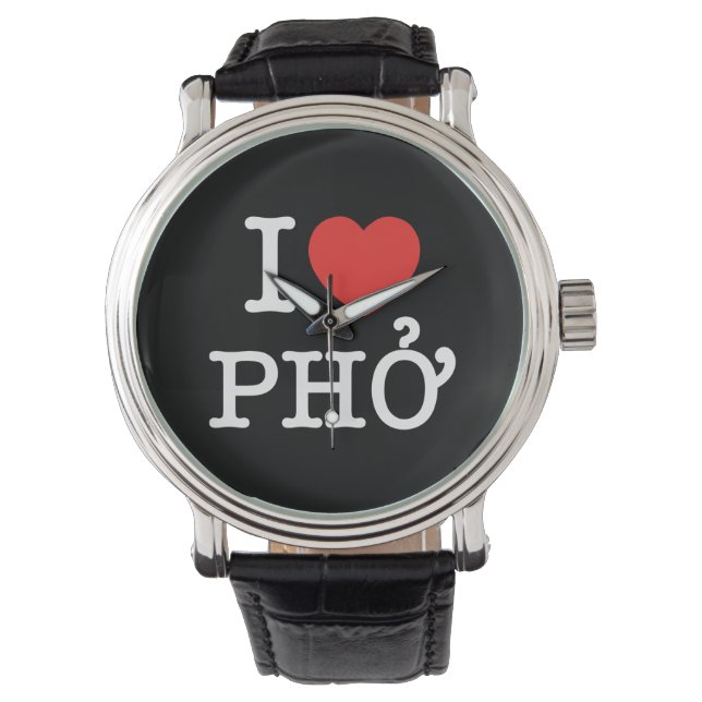 I Heart (Kärlek) Pho Armbandsur (Framsida)