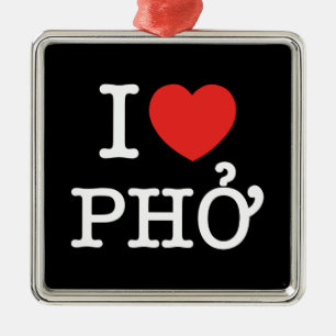 I Heart (Kärlek) Pho Julgransprydnad Metall