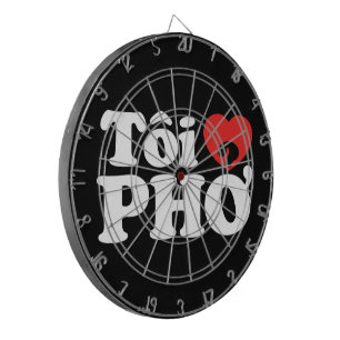 I Heart (Kärlek) Pho (Tôi ❤ PHỞ) vietnamesiskt spr Darttavla