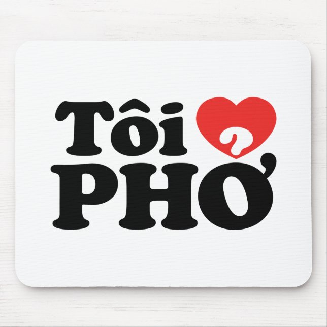 I Heart (Kärlek) Pho (Tôi ❤ PHỞ) vietnamesiskt spr Musmatta (Framsidan)