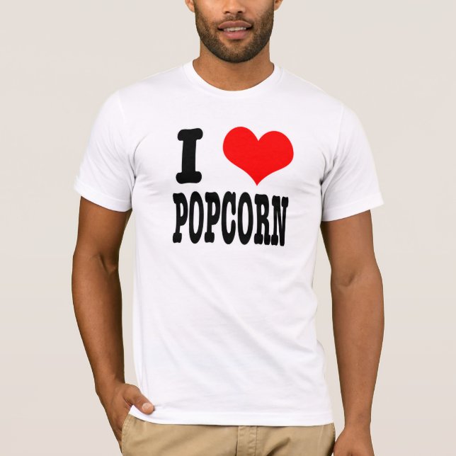 I HEART (KÄRLEK) POPCORN TEE (Framsida)