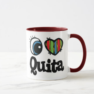 I Heart (Kärlek) Quita Mugg