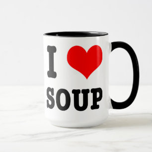 I HEART (KÄRLEK) SOPPA MUGG