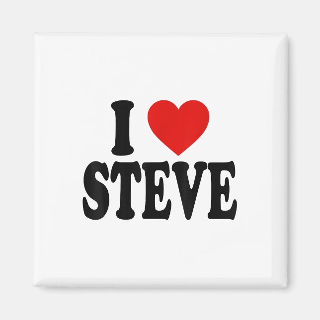I Heart Kärlek Steve _1 Magnet (Framsidan)