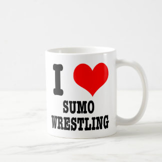 I HEART (KÄRLEK) sumobrottning Kaffemugg