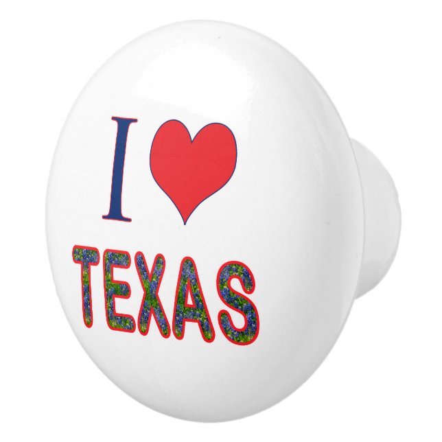 I (Heart) Kärlek Texas Blånät Knopp (Höger)