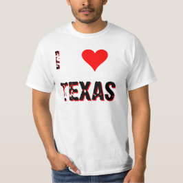 I Heart (Kärlek) Texas T-shirt