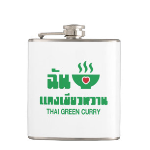 I Heart (Kärlek) Thai Grönt Curry Fickplunta