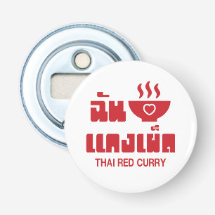 I Heart (Kärlek) Thai Red Curry Flasköppnare