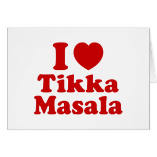 I Heart (Kärlek) Tikka Masala Card Hälsningskort