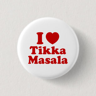I Heart (Kärlek) Tikka Masala Knapp