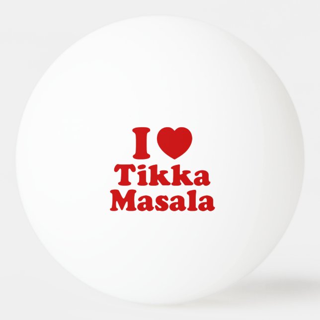I Heart (Kärlek) Tikka Masala Pingisboll (Framsidan)