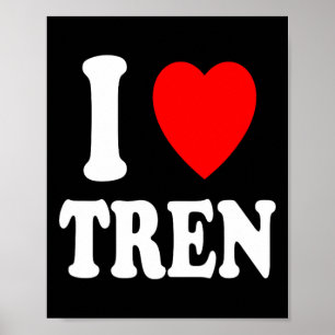 I Heart (kärlek) Tren Bodybuilding Steroids Cycle Poster