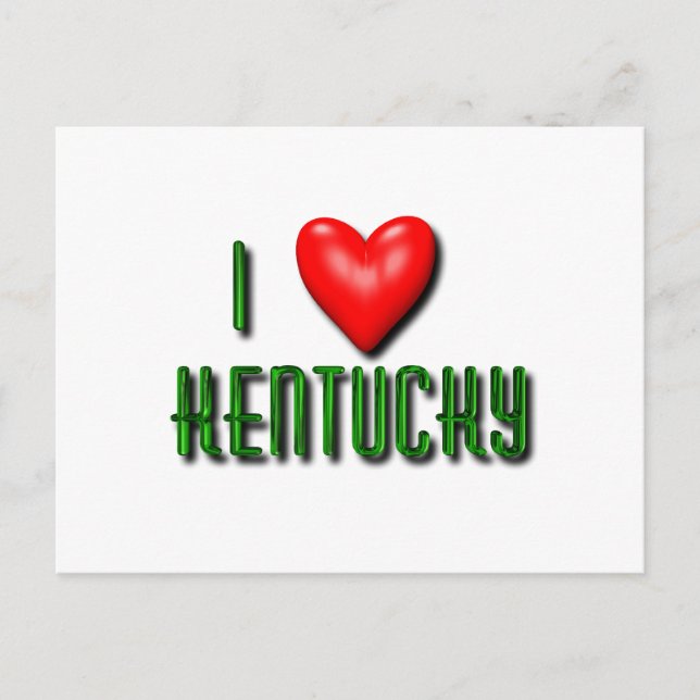 I Heart Kentucky Vykort (Framsida)