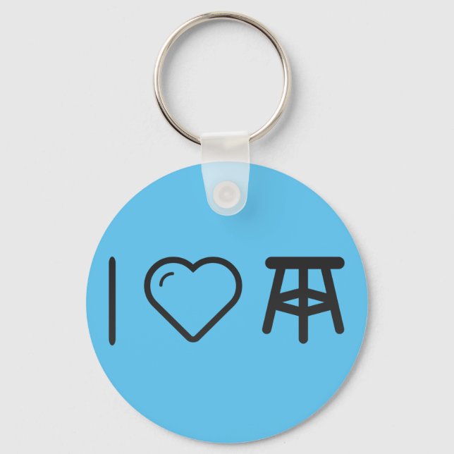 I Heart Kitchen Stools Nyckelring (Framsida)