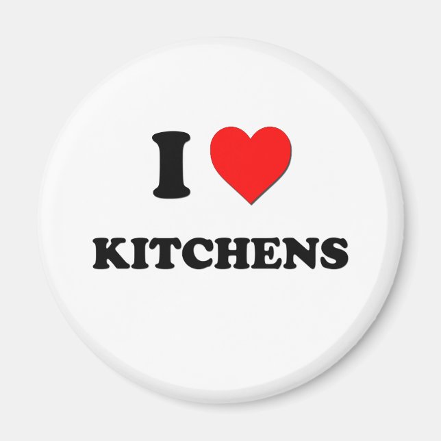 I Heart Kitchens Magnet (Framsidan)