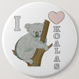 I Heart Koalas Fuzzy Animals Knapp