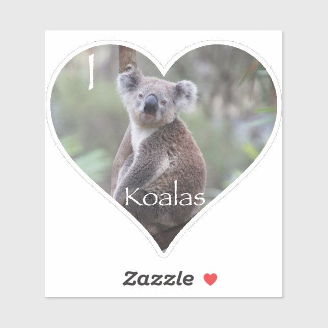 I Heart Koalas Klistermärken (Ark)