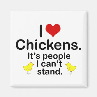 I (Heart) kycklingar Magnet