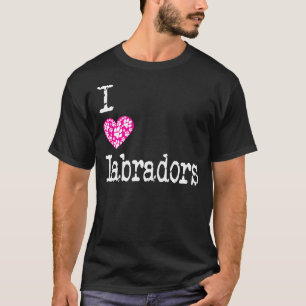 I Heart Labradors Kärlek Labrador Hundraser Passan T Shirt