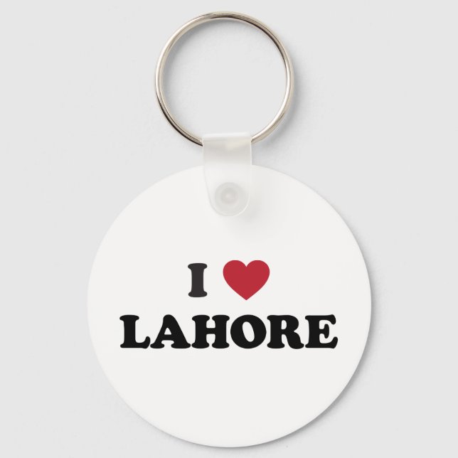 I Heart Lahore Pakistan Nyckelring (Framsida)