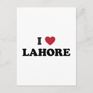 I Heart Lahore Pakistan Vykort