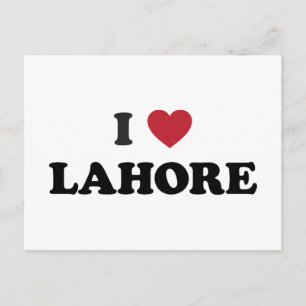 I Heart Lahore Pakistan Vykort