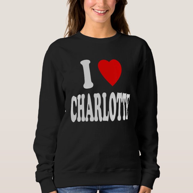 I Heart (Love) Charlotte Cute Matching Couple Spou T Shirt (Framsida)