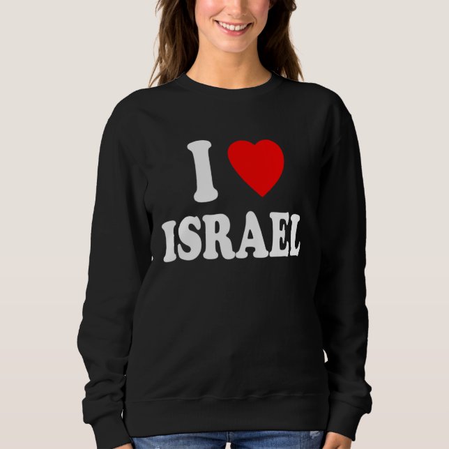 I Heart Love Israel Travel Tourism Home Nationalit T Shirt (Framsida)