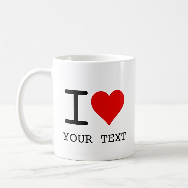 I Heart Love-mall Kaffemugg (Vänster)