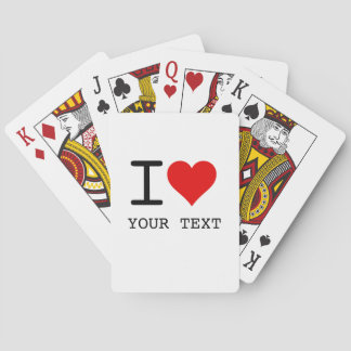 I Heart Love Template Casinokort