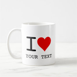 I Heart Love Template Kaffemugg