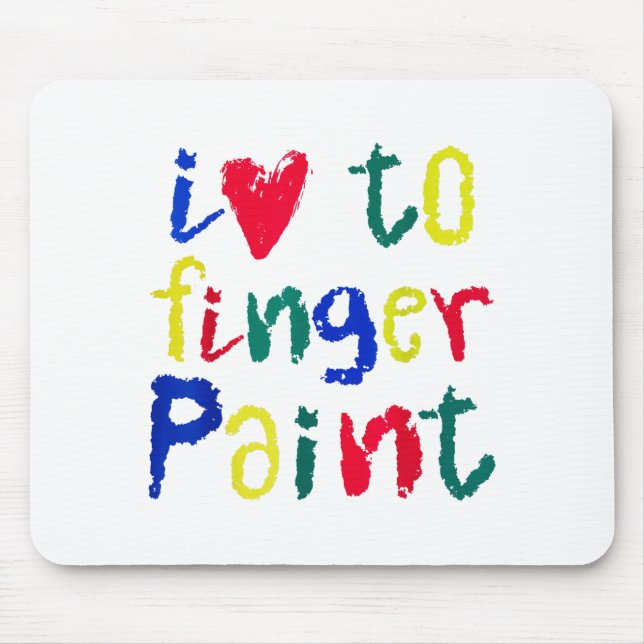 I Heart Love To Finger Paint - Funny Couple  Musmatta (Framsidan)