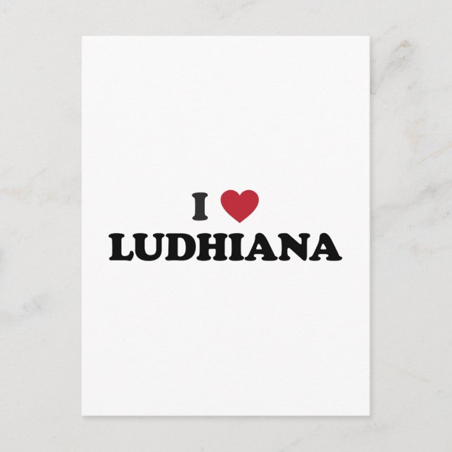 I Heart Ludhiana India Vykort (Framsida)