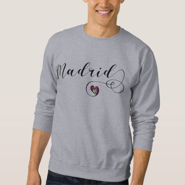 I Heart Madrid, Spanien Sweatshirt (Framsida)